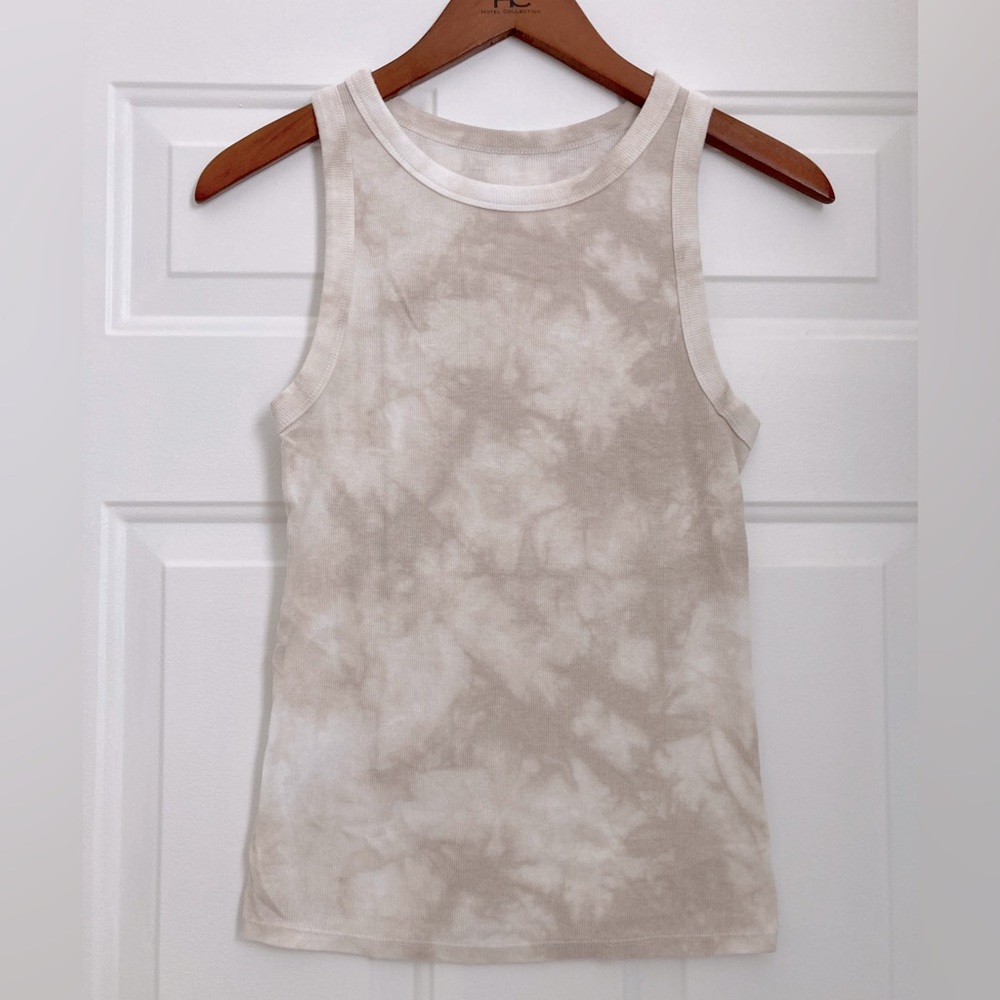 Tie Dye High Neck Tank Top